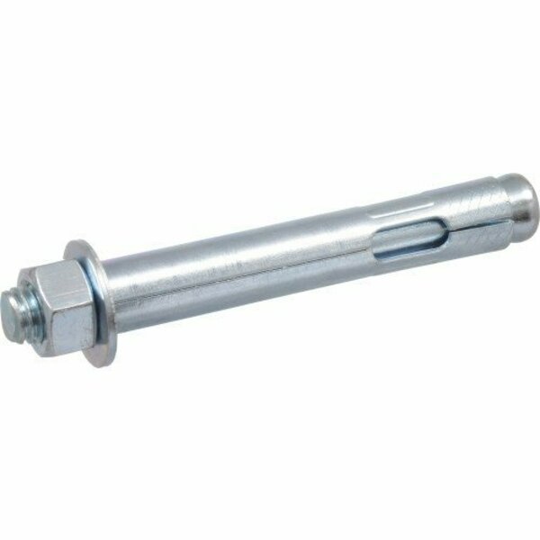 Hillman Concrete Sleeve Anchor, 5/8 in Dia, 4-1/4 in L, 1690 lb, Steel, Zinc-Plated 370814